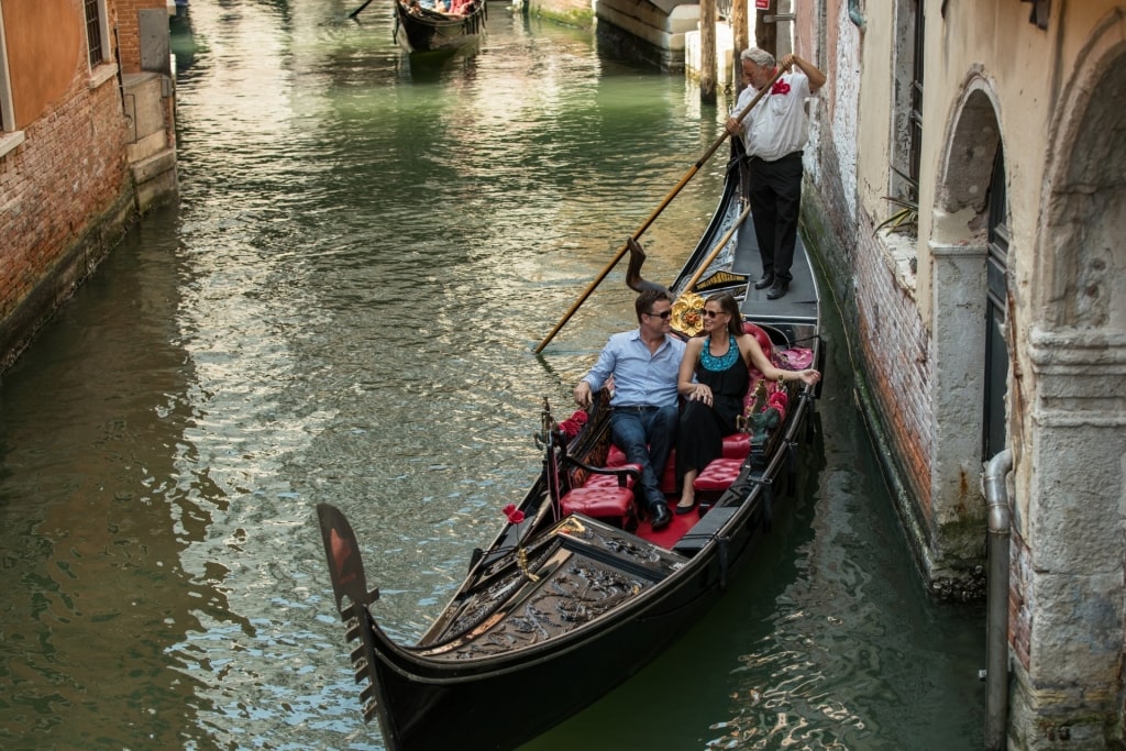 Gondola ride in Venice, Italy