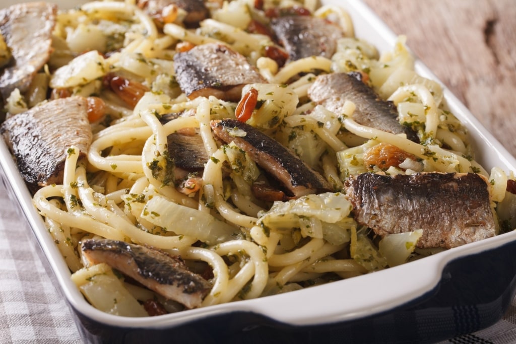 Plate of Pasta con le sarde