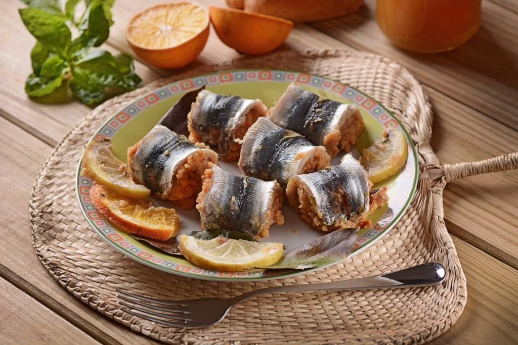 Plate of Sarde a beccafico