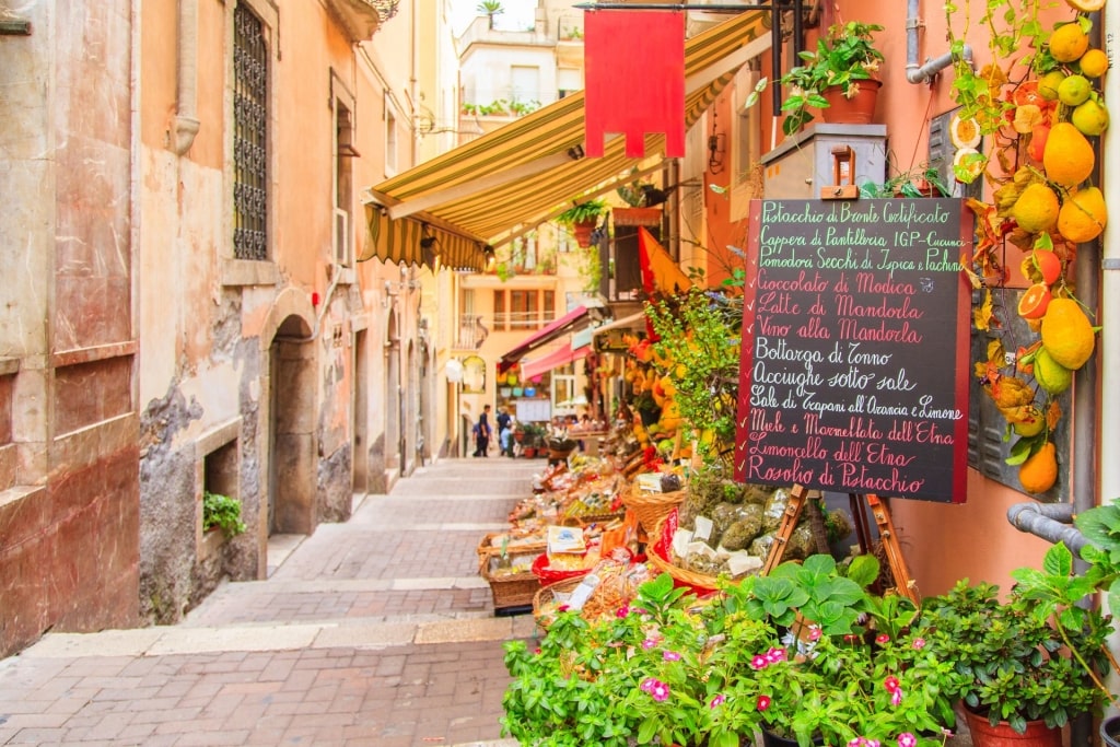 Street view of Taormina