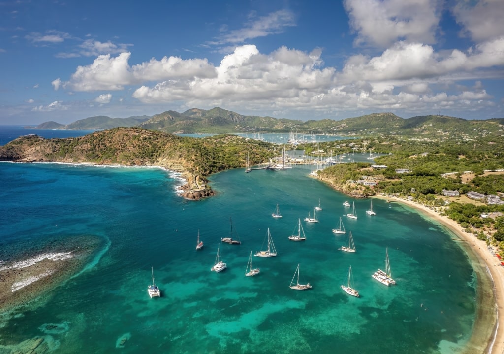 Aerial view of Galleon Beach