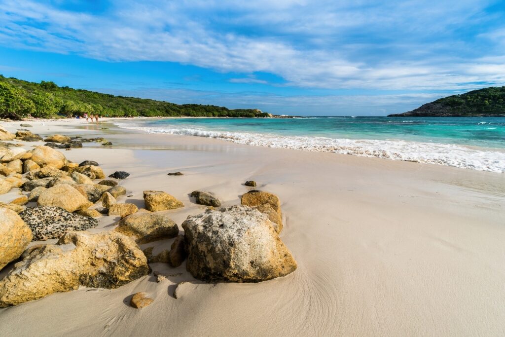 Sandy beach of Half Moon Bay