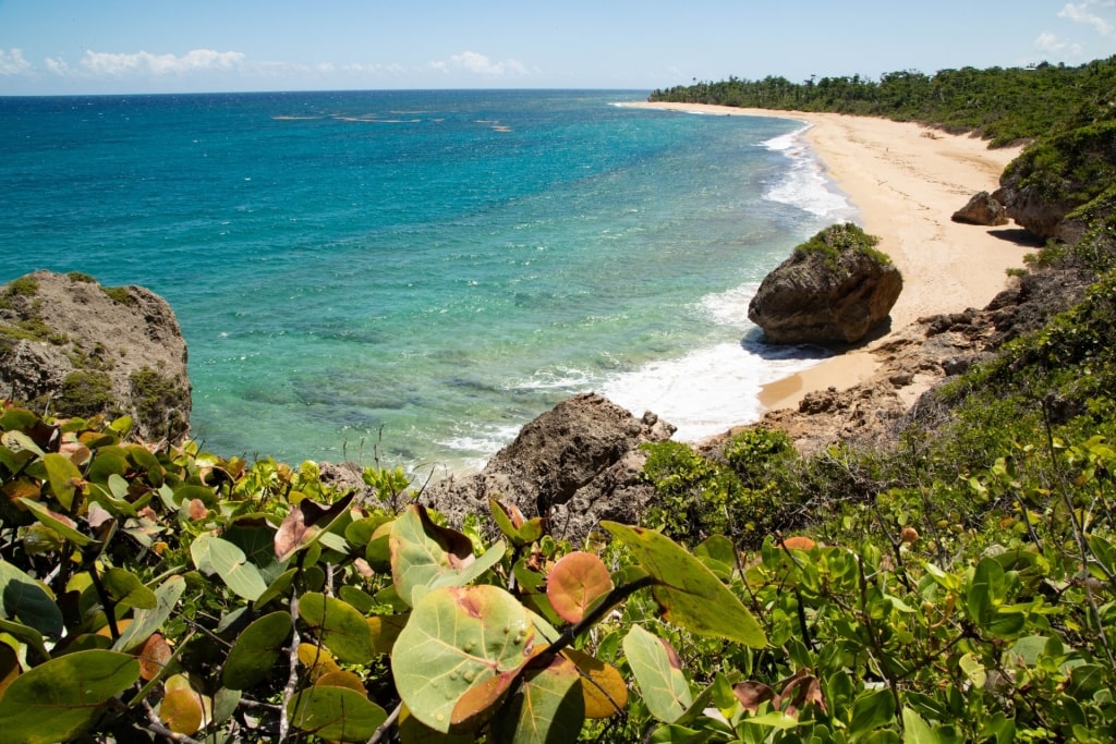 Aerial view of Survival Beach, Aguadilla