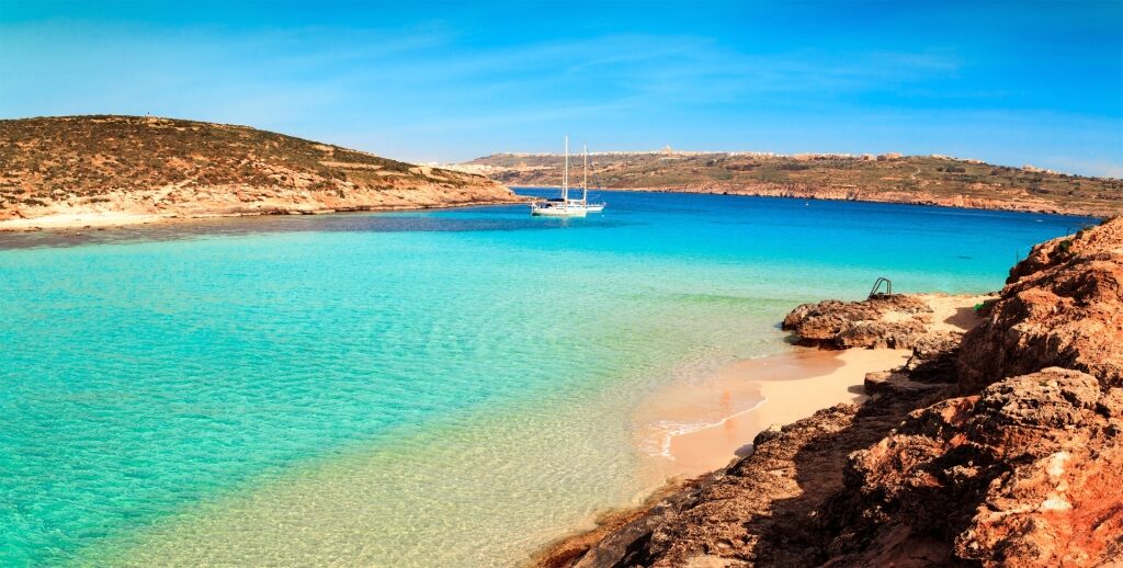 Visit Comino's Blue Lagoon, one of the best things to do in Malta