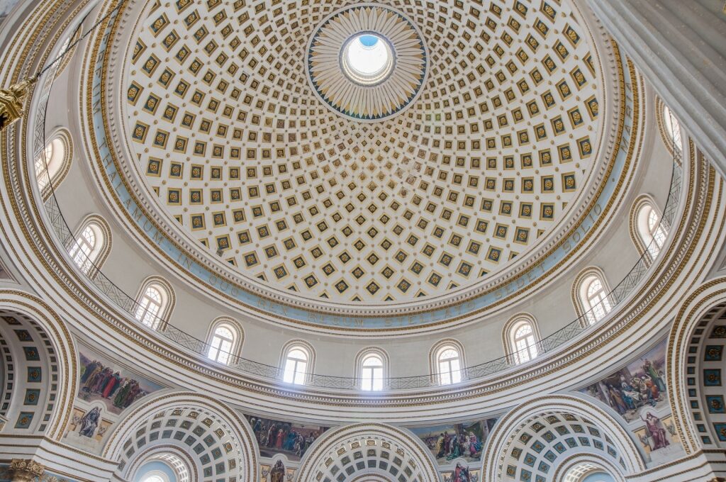 View inside Mosta Dome
