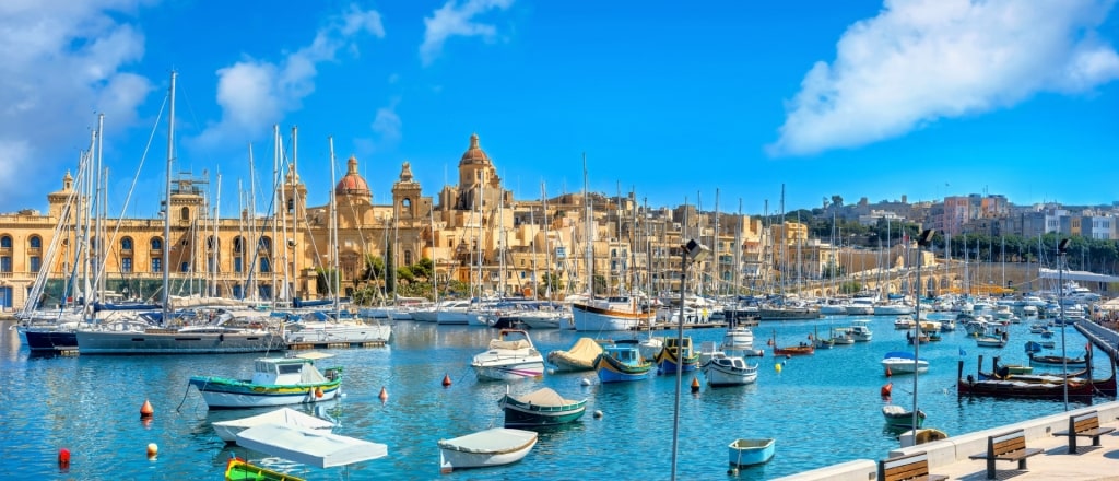 Waterfront view of Vittoriosa