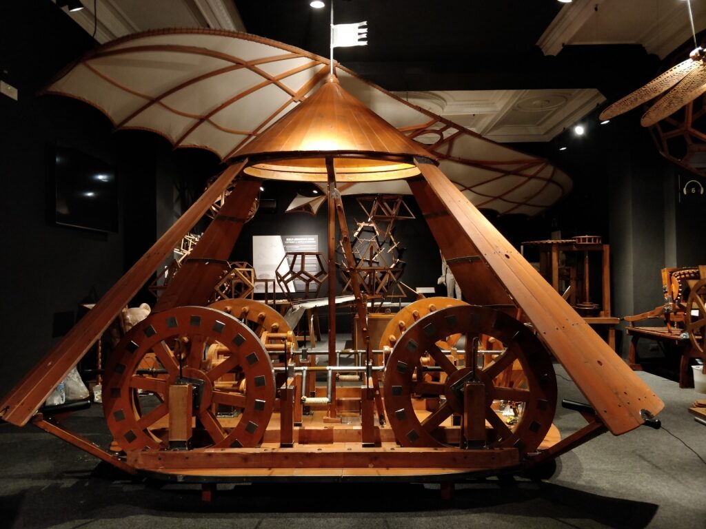 View inside Leonardo Interactive Museum