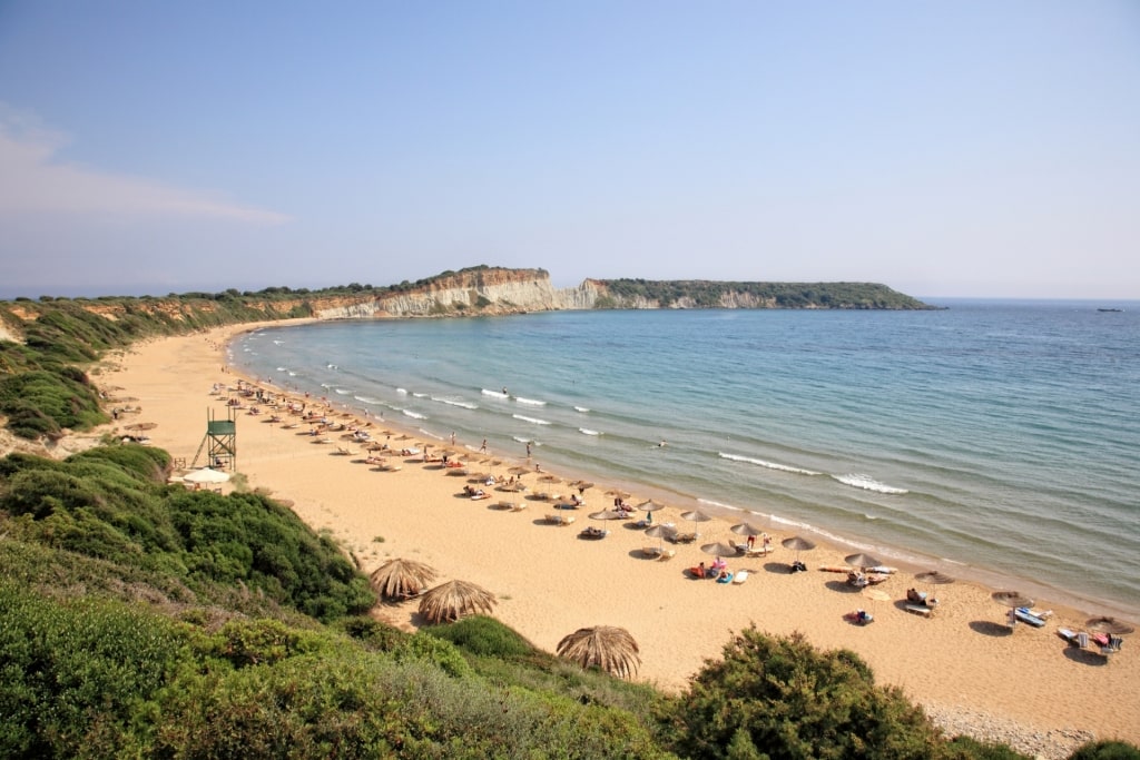 Sandy beach of Gerakas Beach, Zakynthos