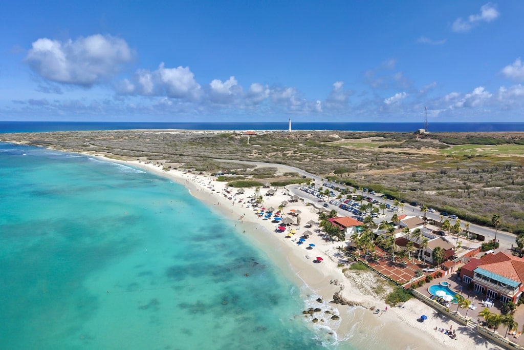 Aerial view of Arashi Beach