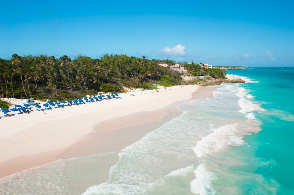 Scenic view of Crane Beach, Barbados