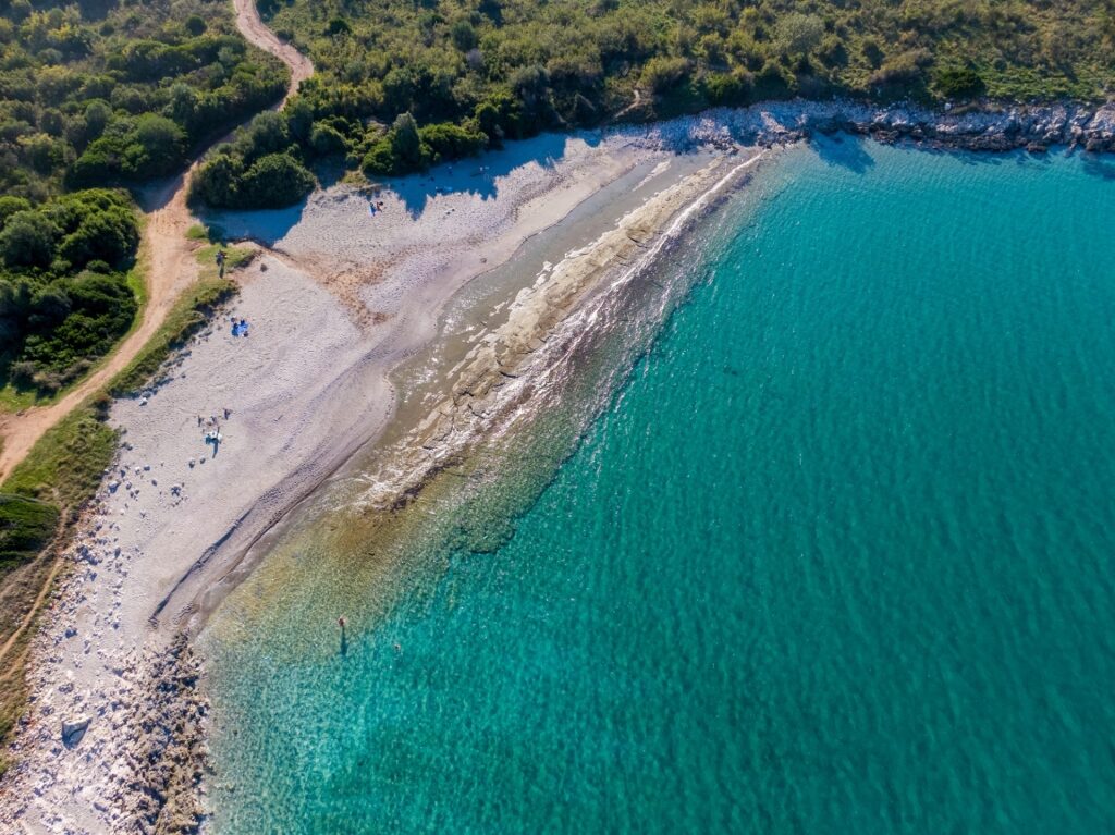 Aerial view of Gialiskari Beach, Paleochora