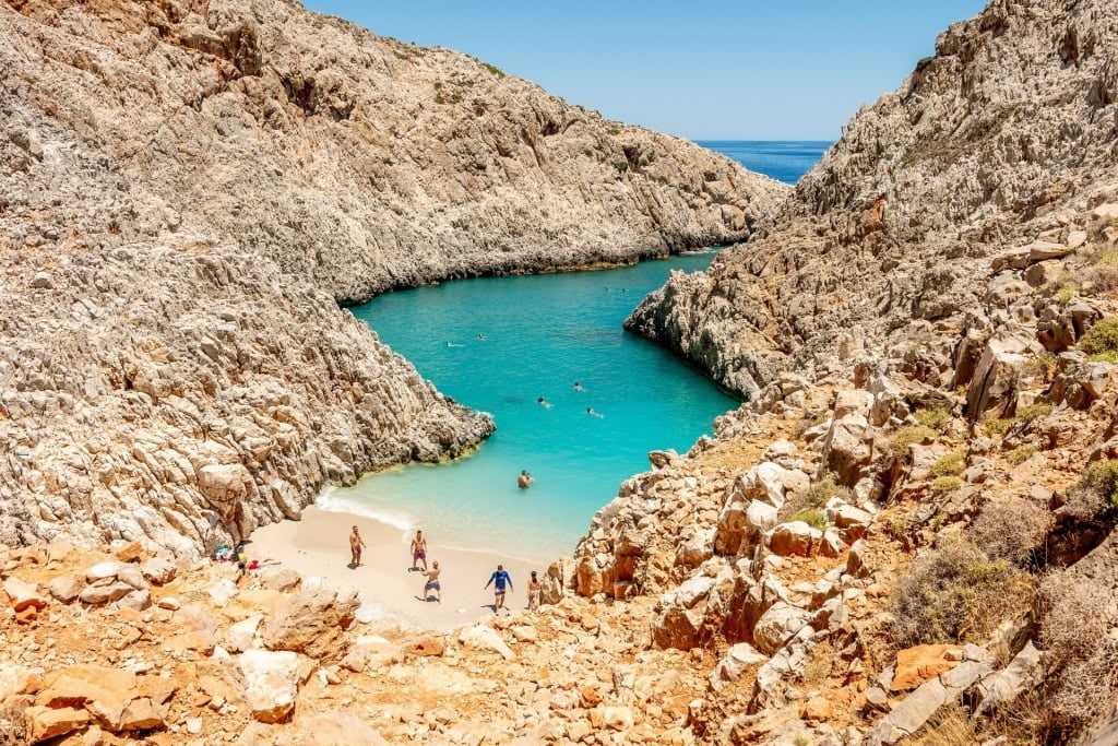 Beautiful landscape of Seitan Limania, Akrotiri Peninsula