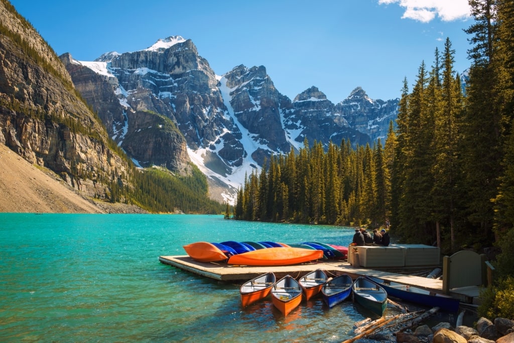 Beautiful landscape of Moraine Lake