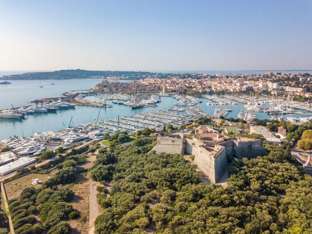 Aerial view of Fort Carré, Antibes