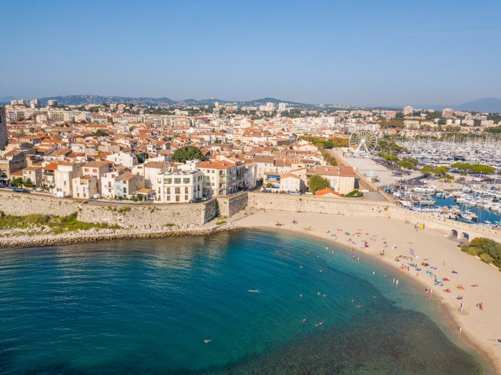 Aerial view of Old Town, Antibes