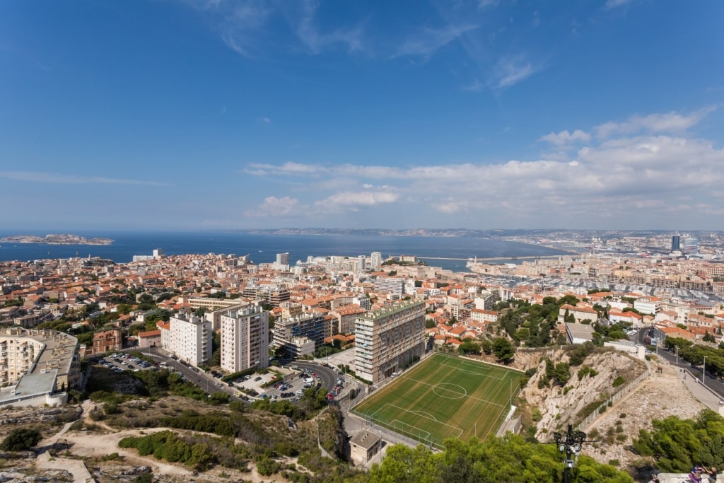 Aerial view of Marseille