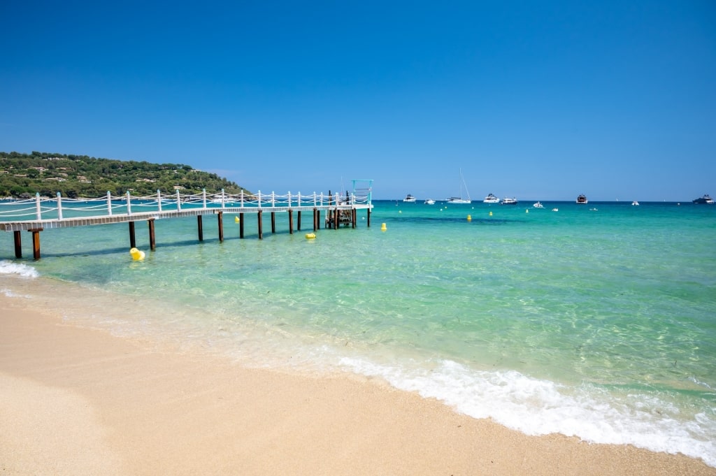 Sandy beach of Plage de Pampelonne, Saint-Tropez