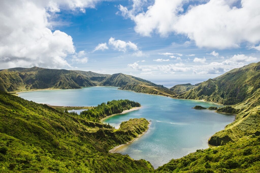 Lagoa de Fogo, one of the most beautiful lakes in the world