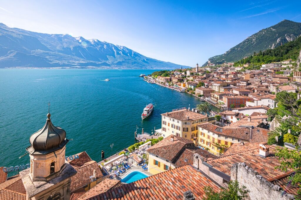 Aerial view of Lake Garda, Italy