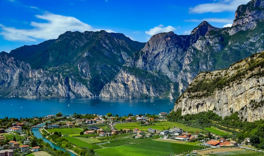 Beautiful landscape of Lake Garda, Italy