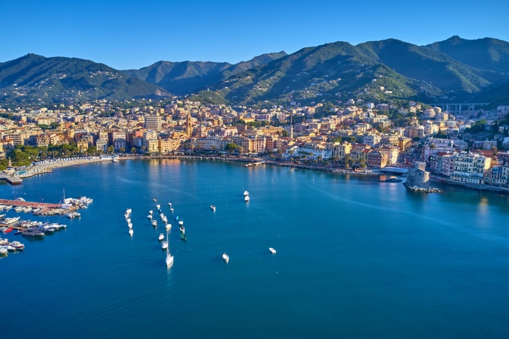 Beautiful landscape of Rapallo Italy