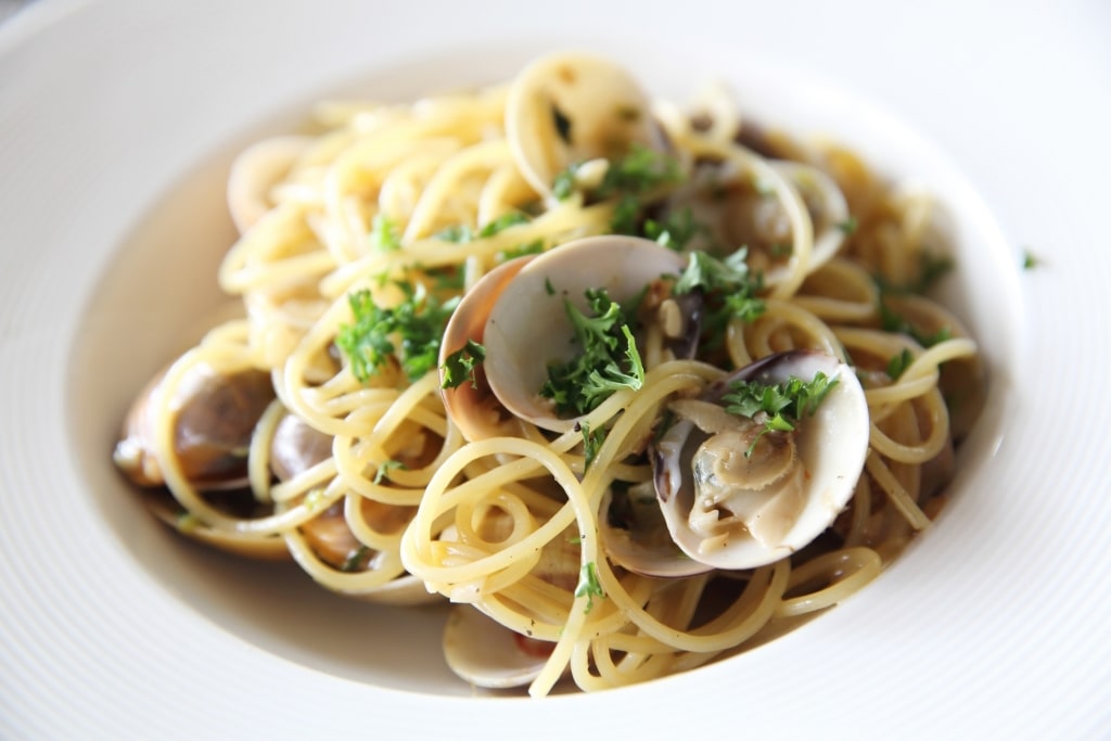 Plate of Spaghetti alla vongole