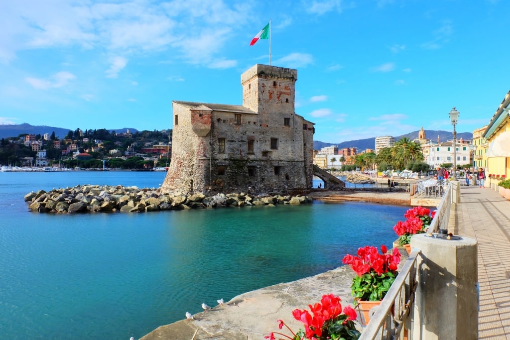 View of a castle in Italy