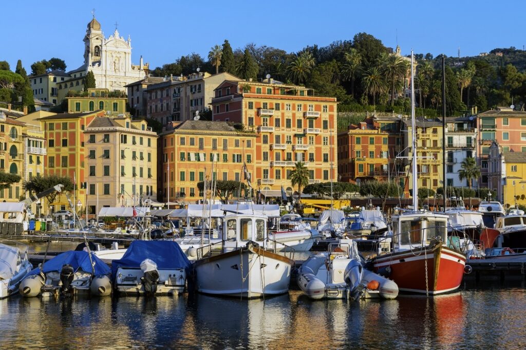 Colorful waterfront of Rapallo