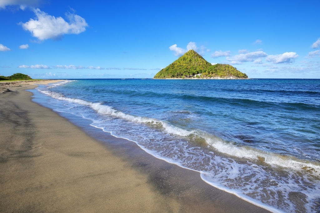 Sandy beach of Levera Beach, Grenada