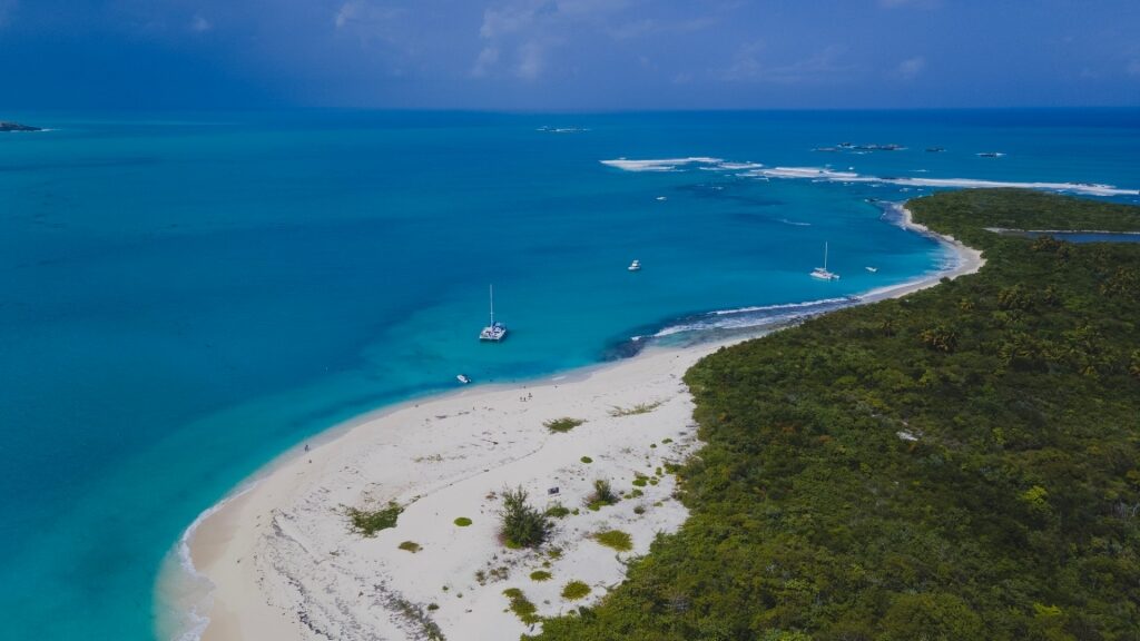 Aerial view of Cayo Icacos