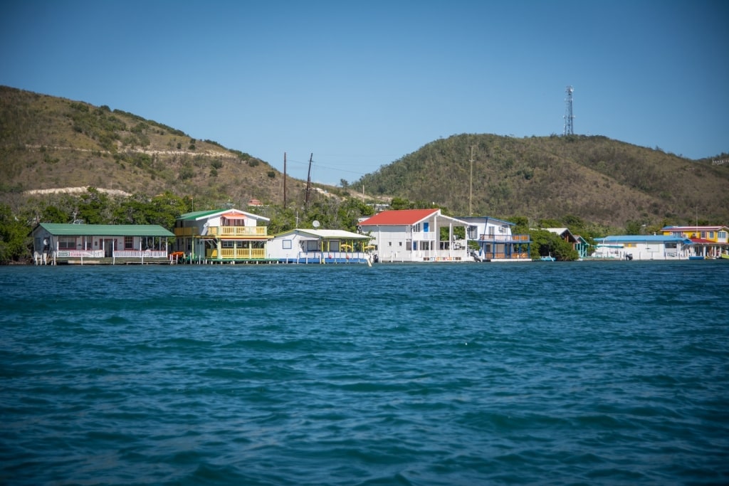 View of La Parguera, Lajas from the water