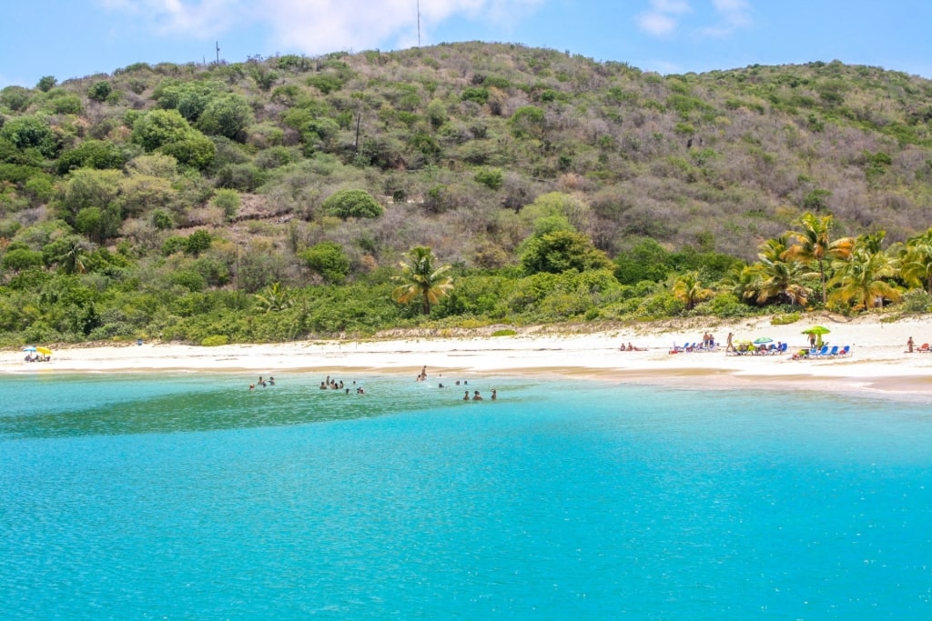 White sand beach of Playa Flamenco, Culebra