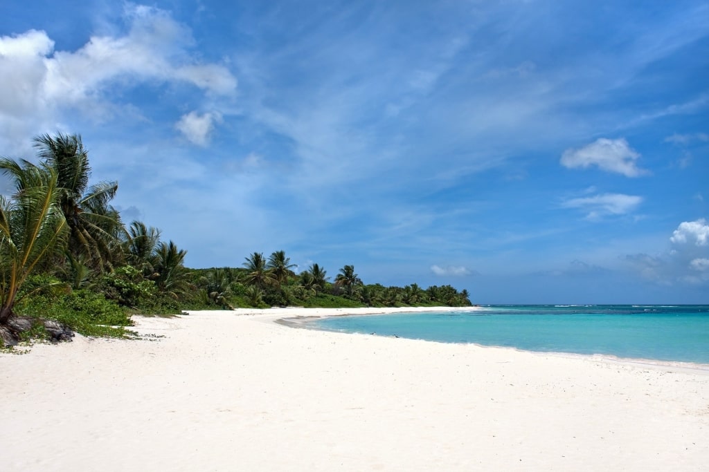 White sand beach of Playa Flamenco, Culebra