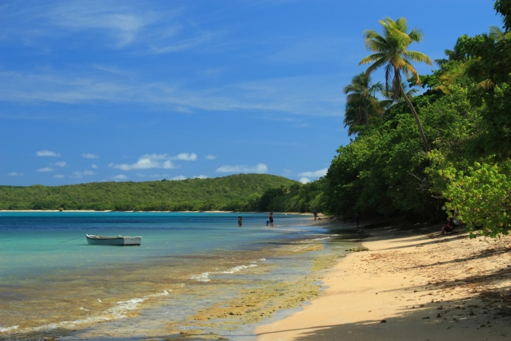 Quiet beach of Seven Seas Beach, Fajardo