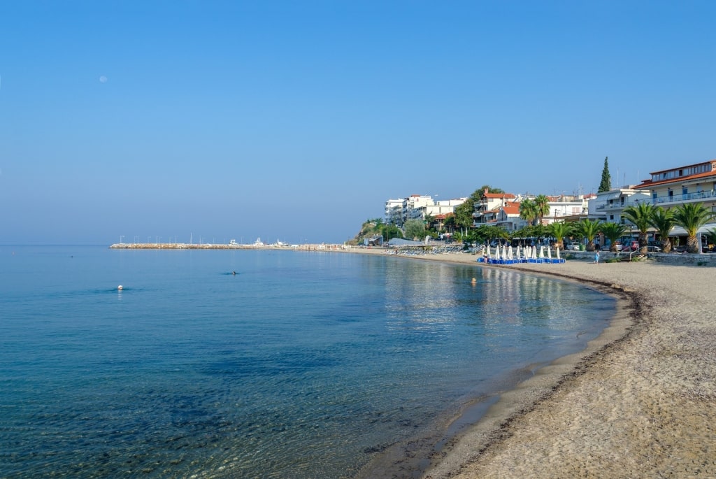 Rocky shore of Nea Kallikratia