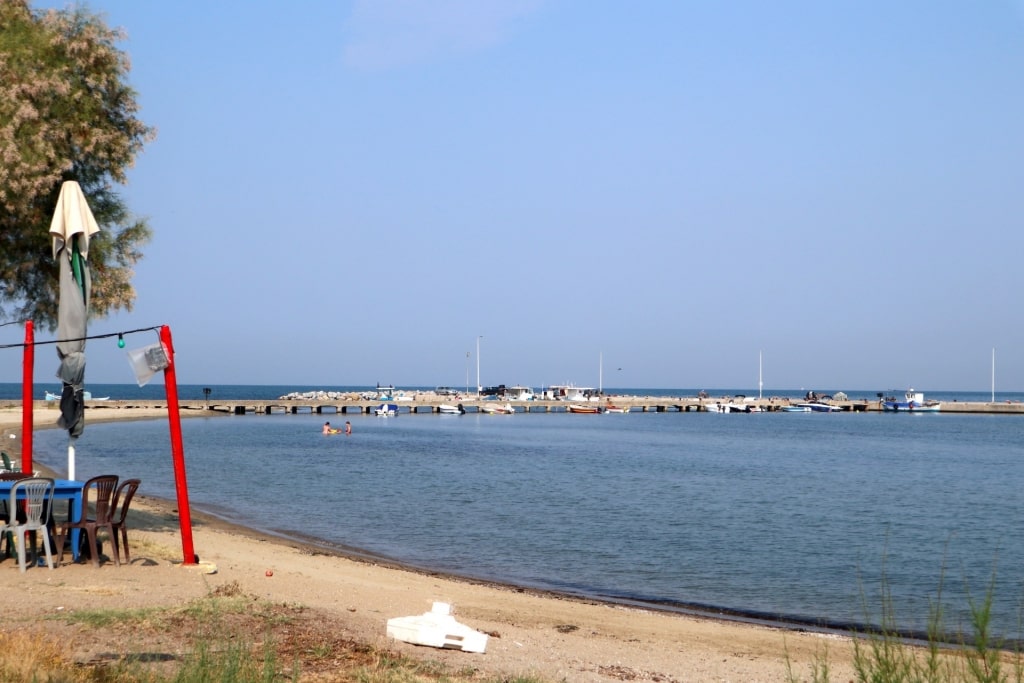 Quiet beach of Neoi Epivates Beach