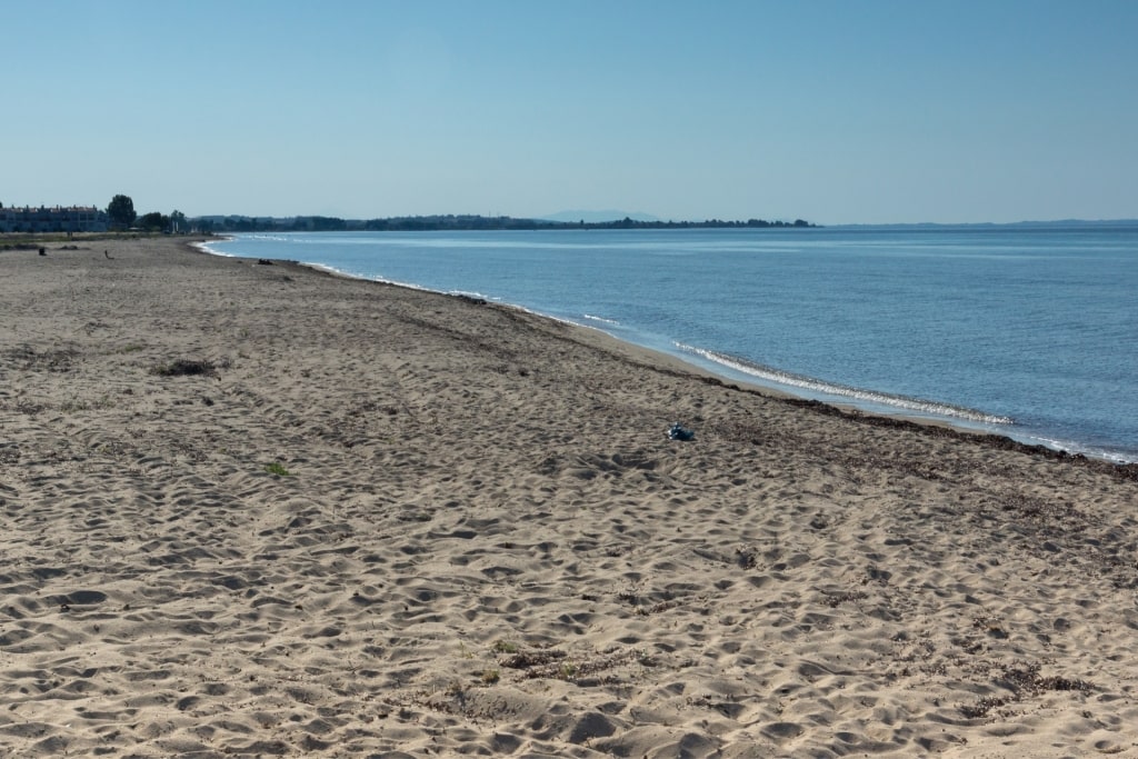 Quiet beach of Sozopoli Beach