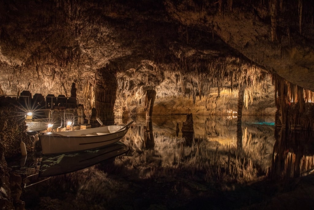 View inside Drach Caves