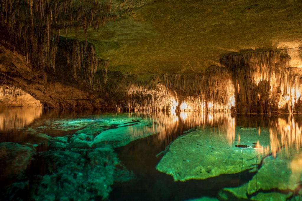 View inside Drach Caves