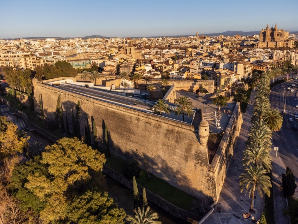 Aerial view of Es Baluard Museu d'Art Contemporani de Palma