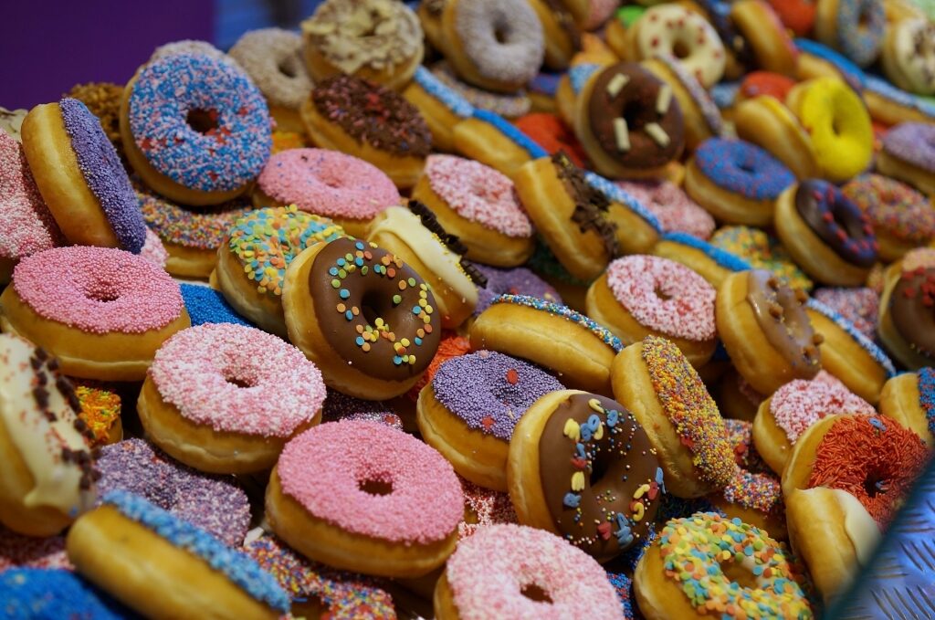 Donuts inside Markthal