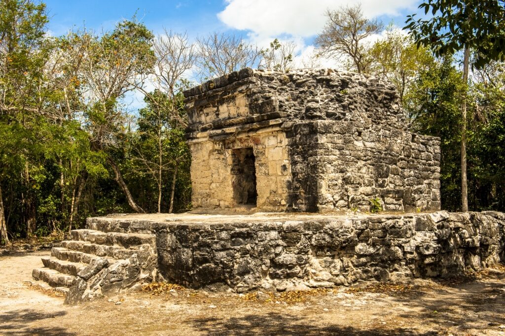 Historic site of San Gervasio near Cozumel, Mexico