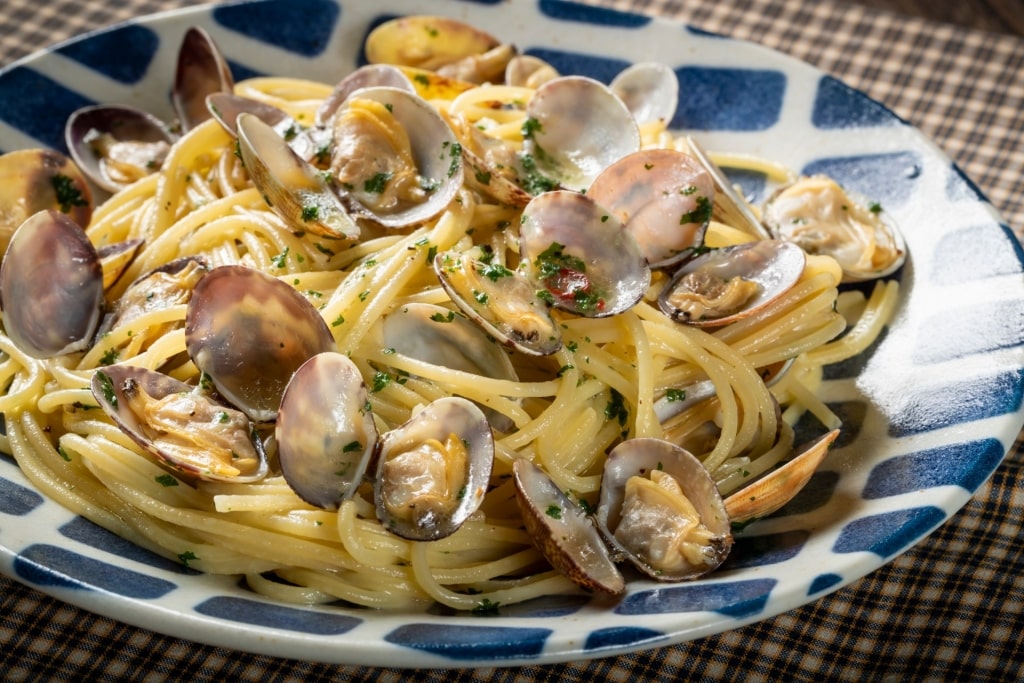 Plate of Spaghetti alle vongole