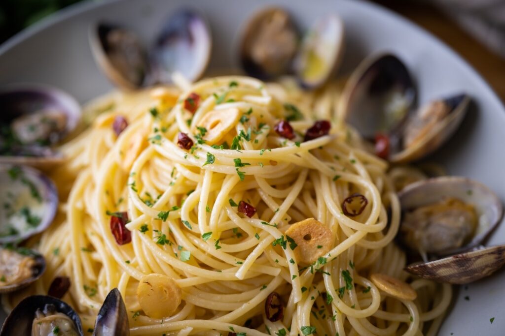 Plate of Spaghetti alle vongole