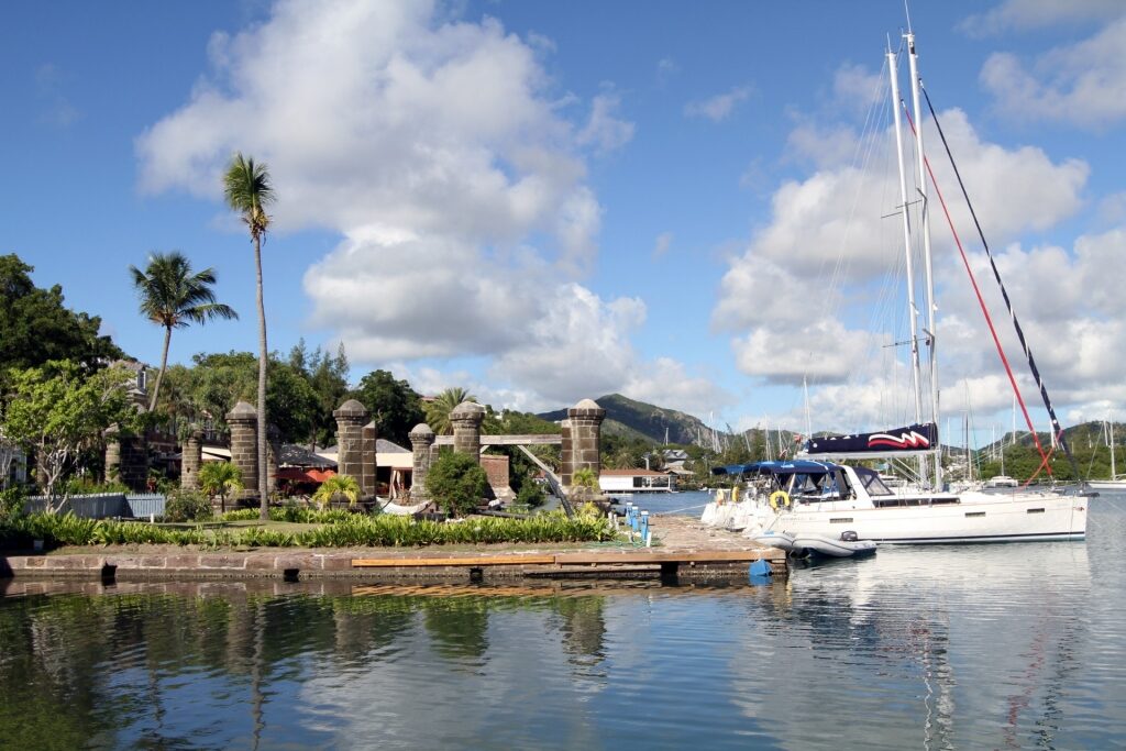 Waterfront view of Nelson's Dockyard, Antigua