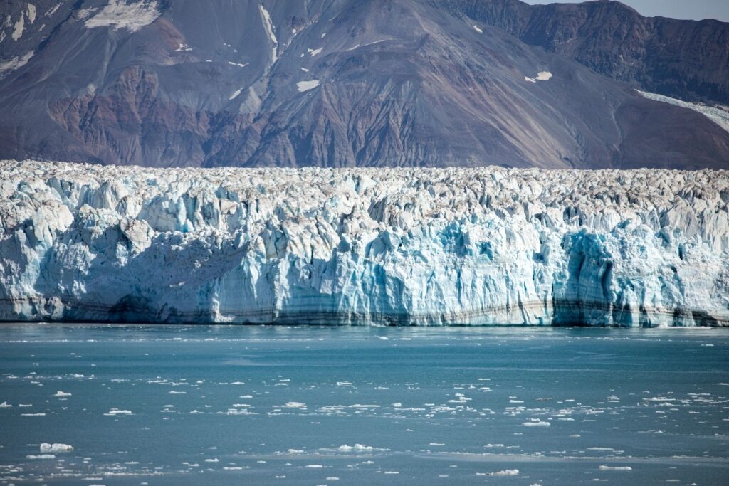 Icy landscape of Hubbard Glacier