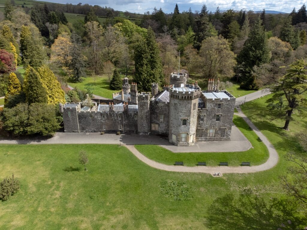 Aerial view of Balloch Castle