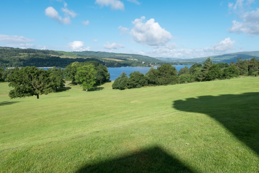 View of Loch Lomond from Balloch Castle