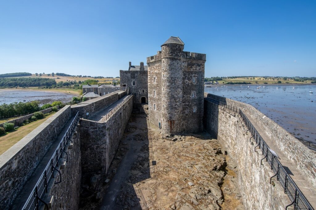 View from the tower of Blackness Castle