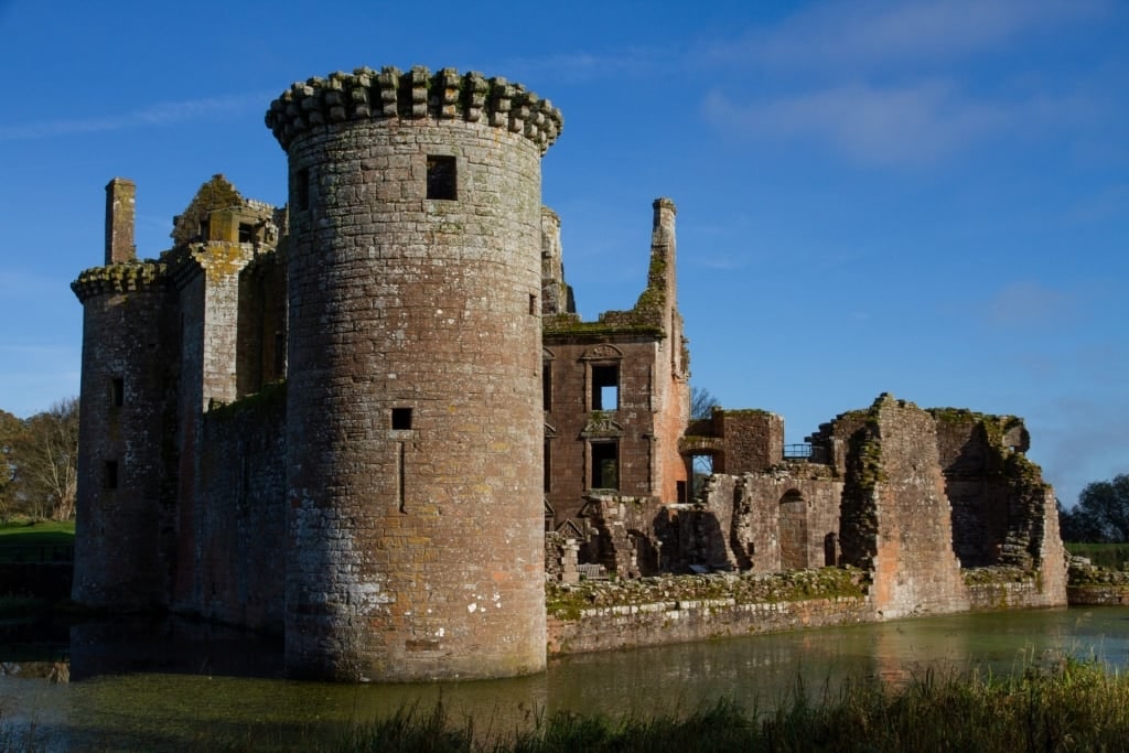 Majestic view of Bothwell Castle